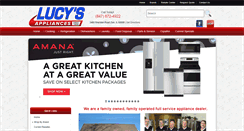 Desktop Screenshot of lucysappliances.com